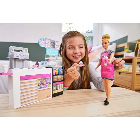 Lalka Barbie Kawiarnia Zestaw You Can Be Anything