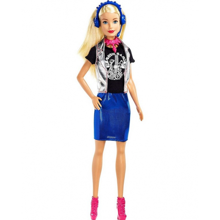 Barbie Gwiazda Rocka Lalka z gitarą GDJ34