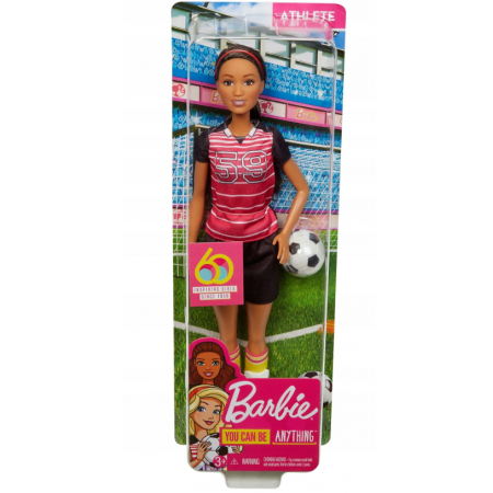 Lalka Barbie 60 lecie Kariera Piłkarka Model GFX26
