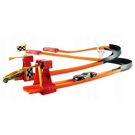 Hot Wheels Action Turbo Wyścig DNN83 tor +2 autka