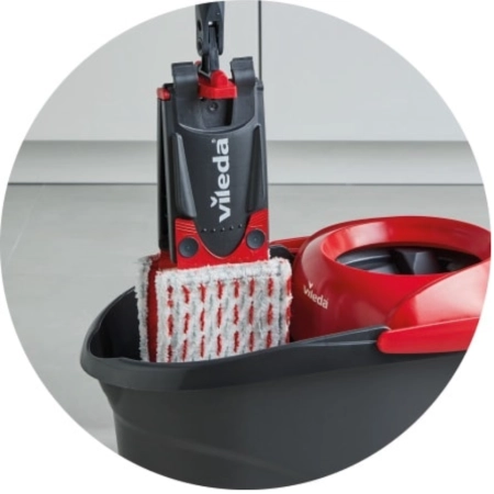 Mop Płaski Obrotowy Vileda UltraMat Turbo Zestaw