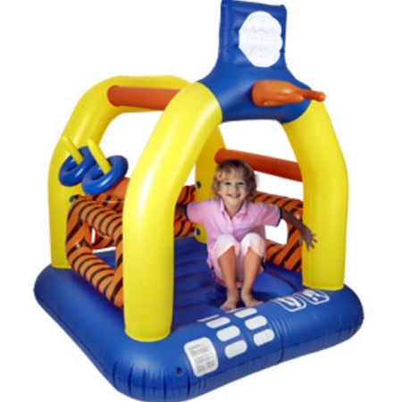 Dmuchany zamek z koszem Trampolina 173x154x146cm