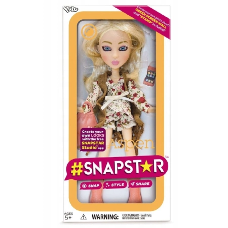 SNAPSTAR YULU Lalka Aspen + Akcesoria + Aplikacja