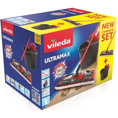 Vileda UltraMax Box zestaw Mop Wiadro Wyciskacz