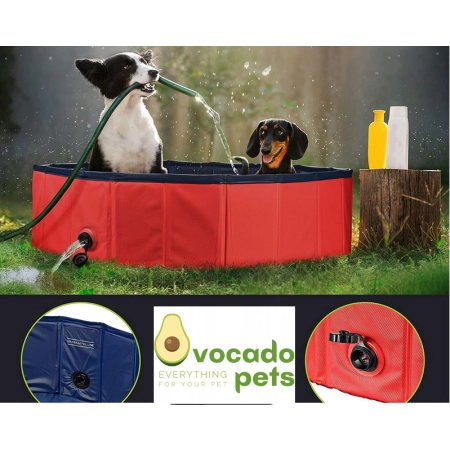 Basen brodzik dla psa dzieci 120x30cm PVC składany