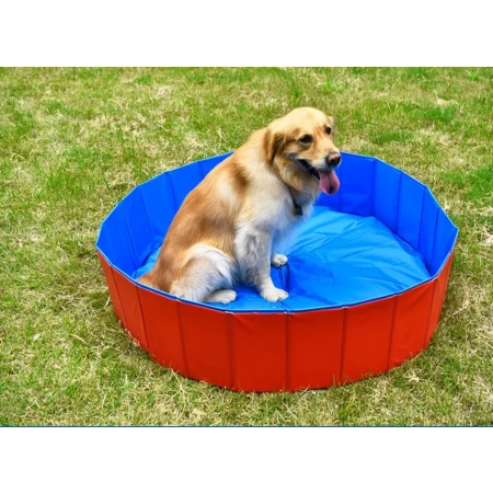 Basen brodzik dla psa dzieci 120x30cm PVC składany
