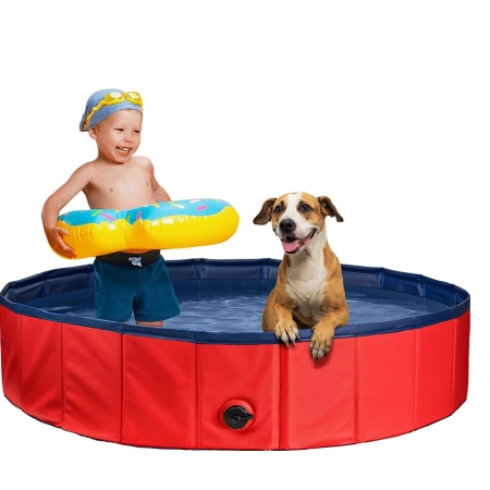 Basen brodzik dla psa dzieci 120x30cm PVC składany