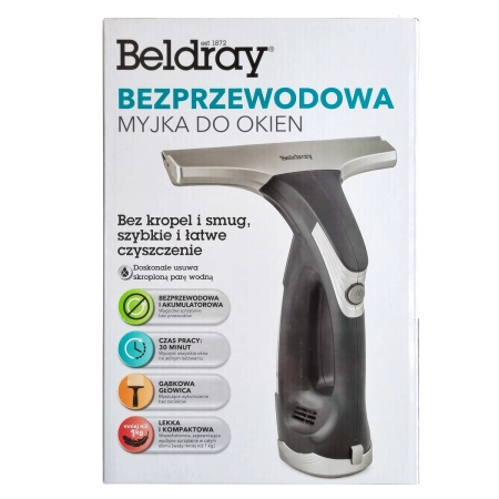 Bezprzewodowa myjka do okien szyb odkurzacz Beldray