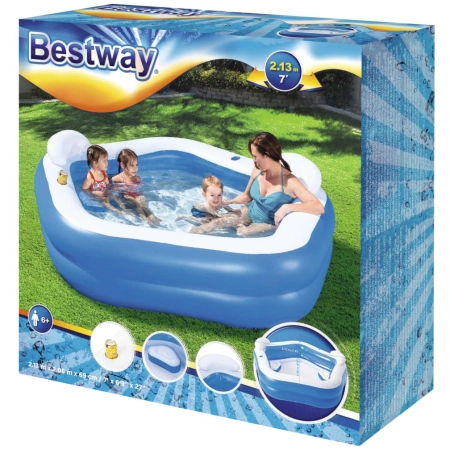 Dmuchany Basen Ogrodowy Rodzinny z Siedzeniami 213x206cm 575L Bestway 54153