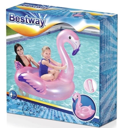 Dmuchany Flaming Materac Bestway 127 x 127 cm