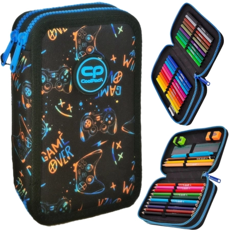 Piórnik Szkolny z Wyposażeniem Podwójny Gamingowy Jumper 2 CoolPack