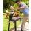 Ogrodowy Grill Węglowy BBQ chromowany ruszt + rożen półki kółka Countryside