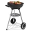 Grill węglowy kulisty z pokrywą BBQ chromowany ruszt 37cm kółka cert Dekra