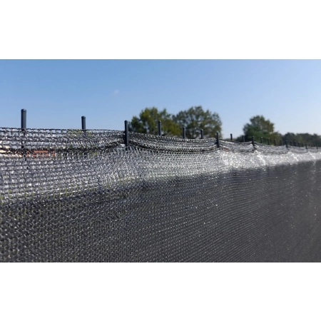 Osłona Ogrodzeniowa Siatka Cieniująca Mata na Ogrodzenie 1,5x10m Grafitowa