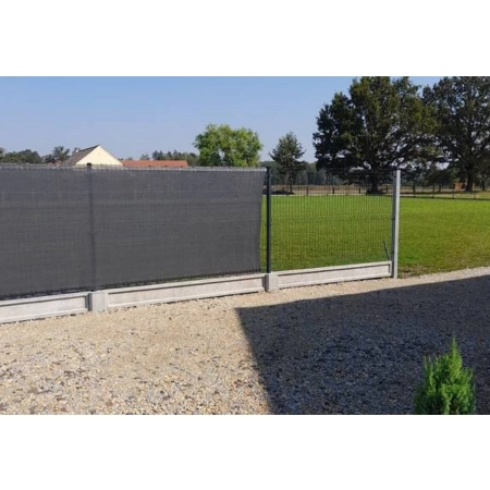 Osłona Ogrodzeniowa Siatka Cieniująca Mata na Ogrodzenie 1,5x10m Grafitowa
