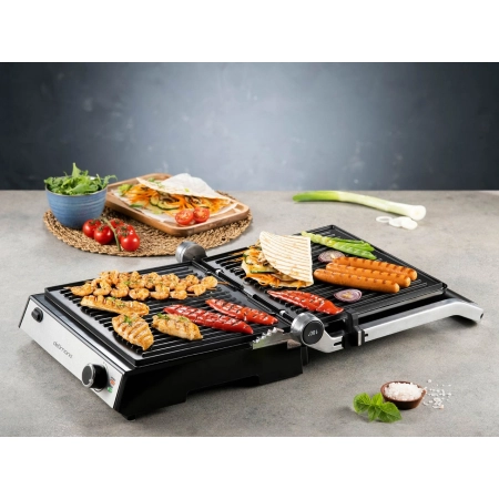 Elektryczny grill rozkładany 3w1 2000W Delimano