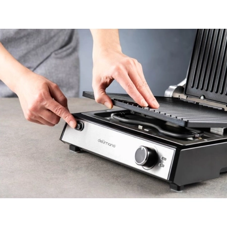Elektryczny grill rozkładany 3w1 2000W Delimano