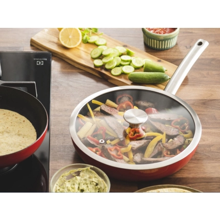 Pokrywka 24cm żaroodporna szkło hartowane Delimano Titanium Legend