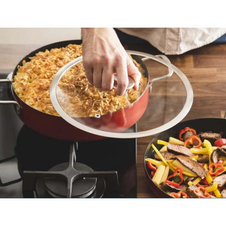 Pokrywka 24cm żaroodporna szkło hartowane Delimano Titanium Legend
