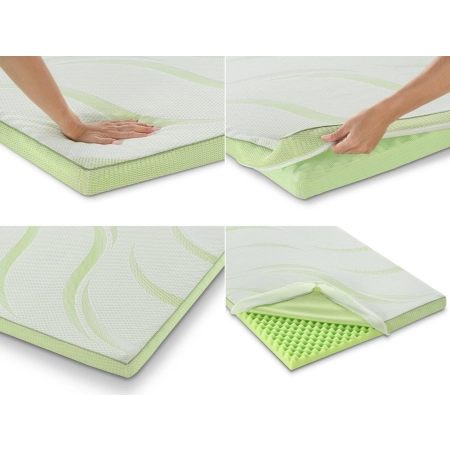 Materac nawierzchniowy + poduszka Topper 5 cm Nature's Aloe Vera Dormeo