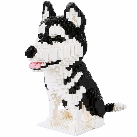 Klocki Pies Husky Franky Figurka 3D 1900 elementów dla dzieci 5+ Elefun