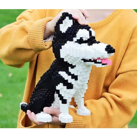 Klocki Pies Husky Franky Figurka 3D 1900 elementów dla dzieci 5+ Elefun
