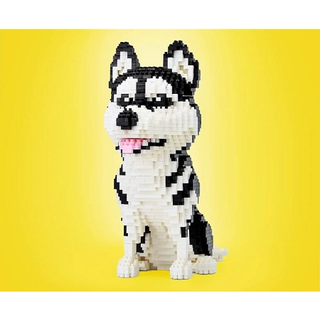 Klocki Pies Husky Franky Figurka 3D 1900 elementów dla dzieci 5+ Elefun
