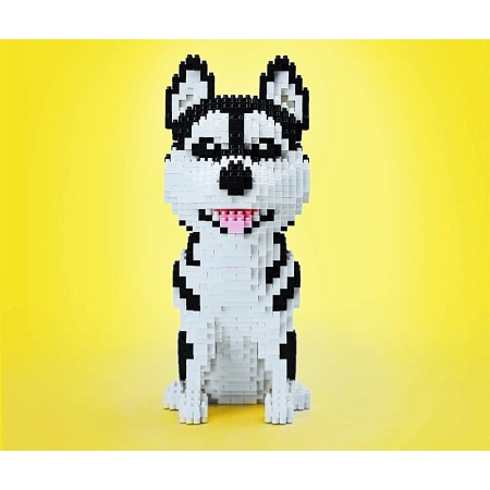 Klocki Pies Husky Franky Figurka 3D 1900 elementów dla dzieci 5+ Elefun