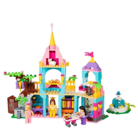Klocki Elefun Zamek Księżniczki 631el +3 figurki