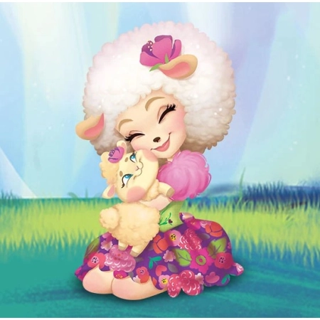 Zestaw Enchantimals Baby Best Friends Lalka Lorna Lamb 12 niespodzianek