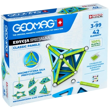 GEOMAG Classic Panels Klocki Magnetyczne 42 elementów