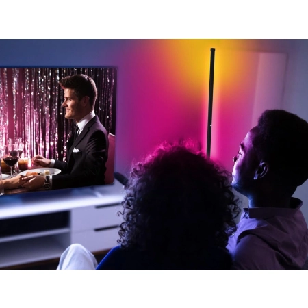 Lampa Podłogowa Narożna LED RGB 360lm 140cm Pilot USB Sensor Muzyki GRUNDIG