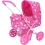 Wózek dla lalek do 45cm składany z torbą na zakupy i daszkiem 3+ Baby Chic - Zdj. 1