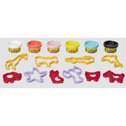 Ciastolina Play-Doh Zwierząta 6 tub+ figurek
