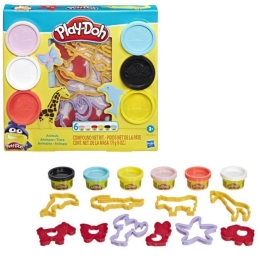 Ciastolina Play-Doh Zwierząta 6 tub+ figurek