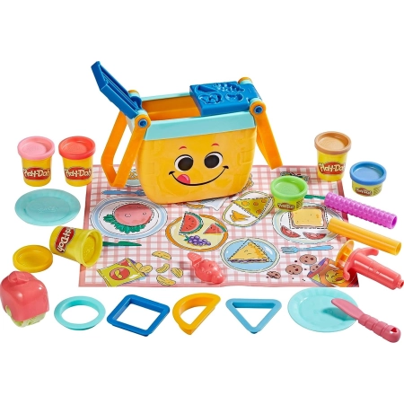 Ciastolina Play-Doh,Starters,Piknik i nauka kształtów 6 tub Hasbro
