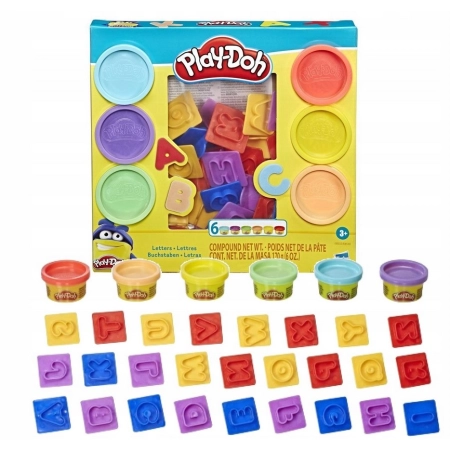 Ciastolina Play-Doh Literki 6 tub+literki