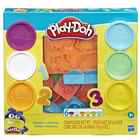 Ciastolina Play-Doh Cyferki 6 tub+foremki