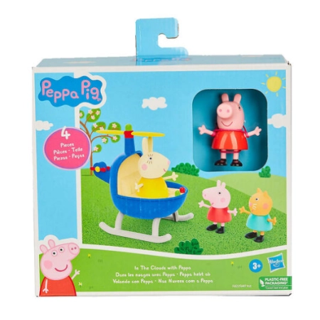 Figurki Świnka Peppa Króliczek Rebeccy oraz Kotka Candy zestaw Hasbro