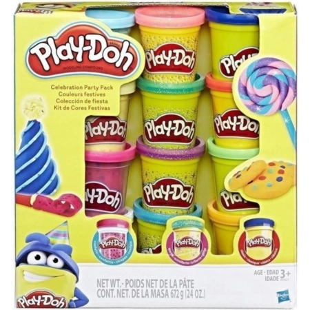 Ciastolina Play-Doh Party brokat konfetti 12 tub