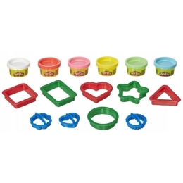 Ciastolina Play-Doh Kształty 6 tub+ foremki
