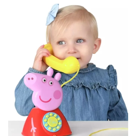 Telefon Świnki Peppy z Dźwiękiem Dzwoni Gra 18m+
