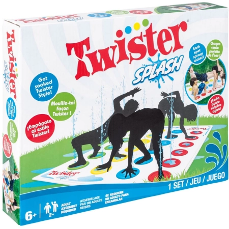 Twister Splash Mata Wodna Gra Plenerowa z Natryskiem Hasbro