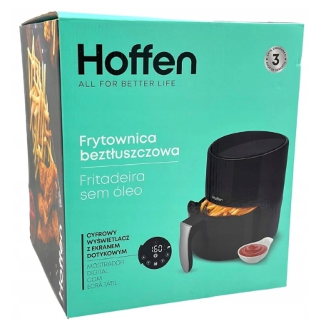 Frytownica beztłuszczowa 1000W 2,5L cyfrowa Hoffen