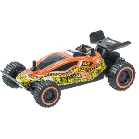 Samochód zdalnie sterowany Hot Wheels Micro Buggy 1:28 pomarańczowo- żółty