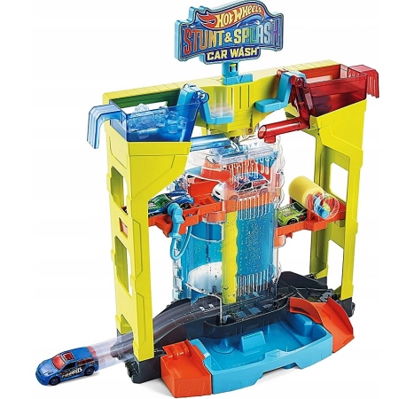 Hot Wheels Kaskaderska Myjnia Samochodowa + autko zmieniające Color Shifter