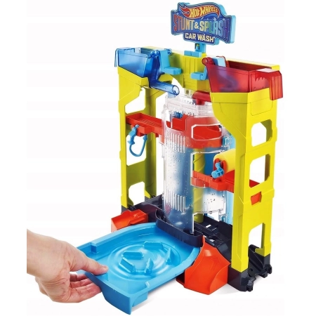 Hot Wheels Kaskaderska Myjnia Samochodowa + autko zmieniające Color Shifter