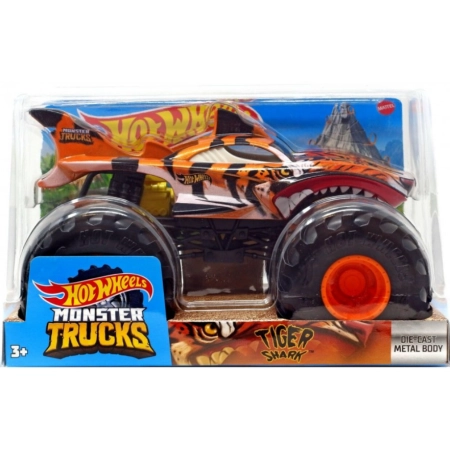 Hot Wheels Monster Trucks Tiger Shark samochód terenowy 1:24 GWL14
