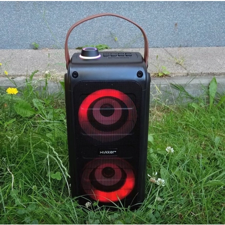 Bezprzewodowy głośnik karaoke z mikrofonem kolumna 20W Hykker