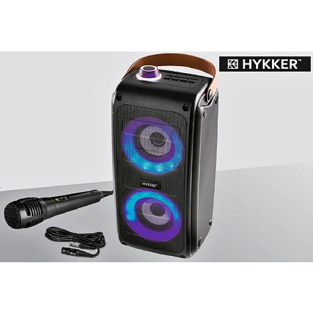 Bezprzewodowy głośnik karaoke z mikrofonem kolumna 20W Hykker